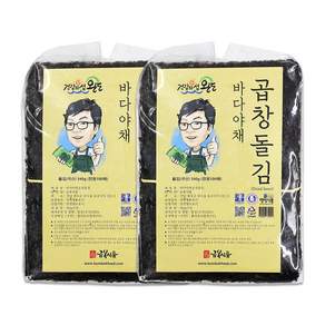 완도금복식품 두터운 곱창돌김 50매 1속 24년도 생산 햇김, 2개, 800g
