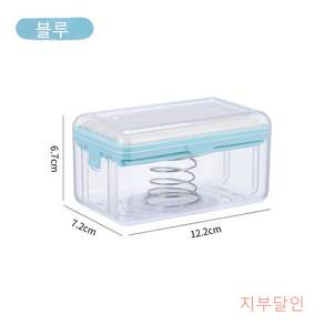 지부달인 비누 수납박스 거품기 틱톡 아이템 비누 받침 신상품, 블루*1개, 1개