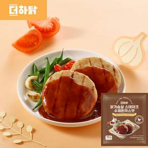 [런칭특가]더하닭 닭가슴살 스테이크 수제돈까스맛, 11개, 100g