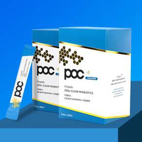 POC 프로폴리스 유산균 오랄클리어 일회용 가글, 2개, 330ml