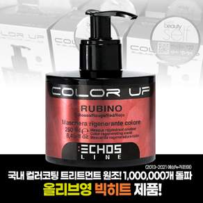 컬러업 컬러 코팅 트리트먼트 (6종) 멋내기용 헤어매니큐어 염색 일시 새치 흰머리 커버 머릿결, 레드와인250ml, 1개