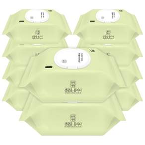 올림생활 65평량 프리미엄 물티슈 70매 10팩, 10개, 70개입, 65g