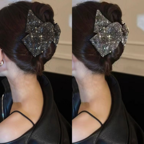 ZMBIRD 반짝반짝 큐빅 올림머리 삼각 집게핀 2종세트 N571