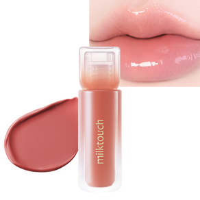 밀크터치 듀 스테인 쉬어 립 글로스 물광 코팅 과즙 워터 픽싱 틴트, 1개, 4ml, 01.모닝 헤이즈