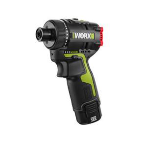 WORX 12V 충전 드릴 드라이버 WU129 배터리 2개, 1개