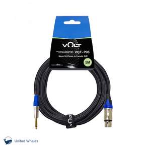 VOLT 마이크 케이블 VCF-P05 XLR-55 5M 유선 다이나믹 마이크 연장 음향 선 [정품/빠른배송], 1개