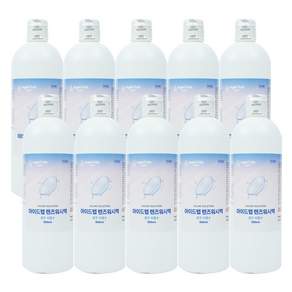 아이드랩 렌즈 식염수 하드 소프트 드림렌즈 세척액 헹굼, 10개, 500ml