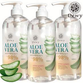 듀이 알로에베라 수딩젤 98% 1000ml 3개 대용량, 1L