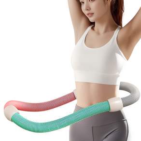 조용한 소프트 스프링 훌라후프 다이어트 홈트용, 삼색, 1개, 1.5kg