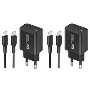 YINTO c타입 고속 충전기 25W PD3.0 PPS + C TO C 1.5M 100w 케이블 세트