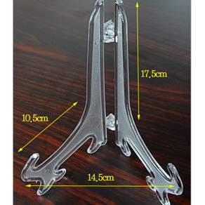투명 이젤 아크릴 접시받침대 액자받침대, 3개