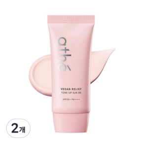 아떼 비건 릴리프 톤업 선 비비 SPF+ PA++++, 50ml, 2개
