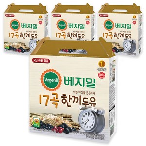 베지밀 17곡 한끼 두유, 190ml, 64개