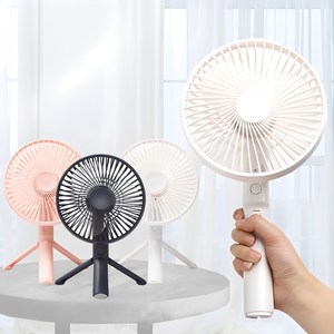 세빛아이엔티 6인치 휴대용 무선 삼각대 충전식 선풍기 PDB-MF100, 네이비