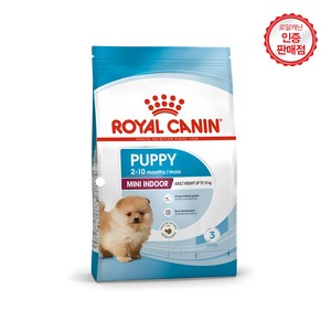 로얄캐닌 독 미니 인도어 퍼피 3kg 강아지, 1개, 기타육류