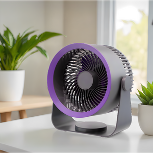 가즈라이프 탁상용 휴대용 BLDC 무선 선풍기 서큘레이터, 그레이