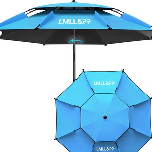 LMLL&PP 특대형 이층 꺽임 3단 접식 낚시파라솔 캠핑 낚시 야외용품 각도조절 방풍 각도 조절 가능 최대우산면 2.6M