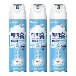 해피홈 에어로솔 수성 모기퇴치제 스카이향, 500ml, 3개