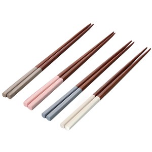 아카시아 옻칠 파스텔 젓가락 4벌 세트, 혼합색상, 젓가락4p, 1세트