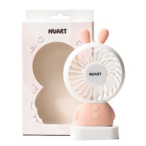 누아트 캐릭터 휴대용 선풍기, SMD-S5000R, 토끼(핑크)