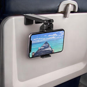 이츠굿텐 핸드폰 거치대 집게형, 블랙, 1개