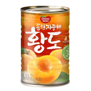 동원 지중해 황도 통조림, 410g, 3개