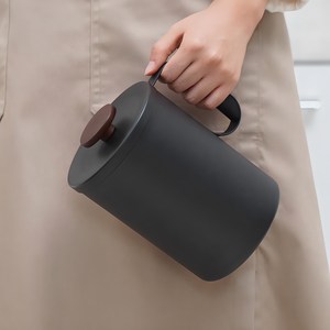 르메이드 스테인레스 음식물 쓰레기통, 블랙, 1개