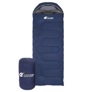 조아캠프 마운트 침낭 후드 + 수납가방 세트, 네이비, 1개
