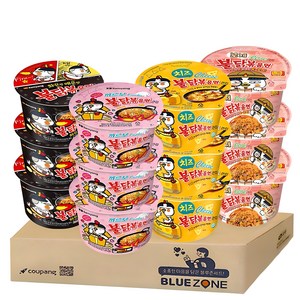블루존 삼양 큰컵 불닭세트 (불닭볶음면3+까르보불닭3+치즈불닭3+로제불닭3), 1개
