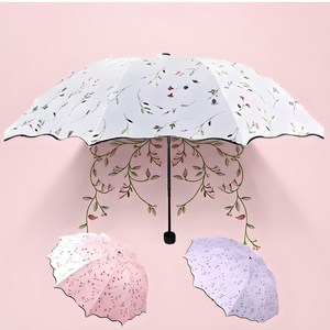 밀크린 플라워 여성 UV 자외선 차단 암막 우양산