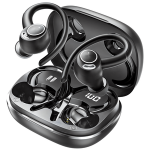 Mankiw맨큐 귀걸이형 블루투스 이어폰 X88, 블랙