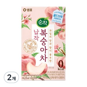 순작 납작복숭아 콜드브루 과일허브티, 1.8g, 20개입, 2개