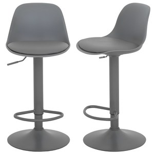 베스트렉 파우더코팅 심플 바의자 발걸이형 A121 2p, 그레이, 2개