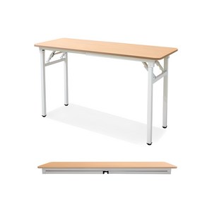 상도가구 밀키 절탁자 1200x450 접이식 테이블 작업대 작업다이, 비치
