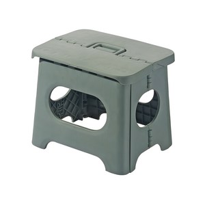 금깨비 다용도 휴대용 플라스틱 접이식 의자 소형, 그린, 1개