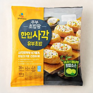 CJ씨푸드 한입사각유부초밥, 400g, 1개