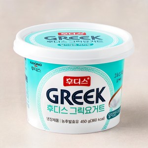 후디스 그릭요거트 달지않은 저지방, 450g, 1개