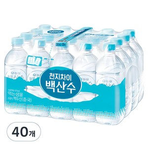 백산수 무라벨, 330ml, 40개