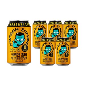 코리안좀비 에너지드링크 망고, 355ml, 6개