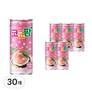 해태음료 코코팜 피치핑크 복숭아, 240ml, 30개