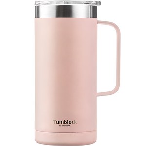 텀블락 글라스락 플레인 머그 텀블러 500ml, 핑크, 500ml, 1개