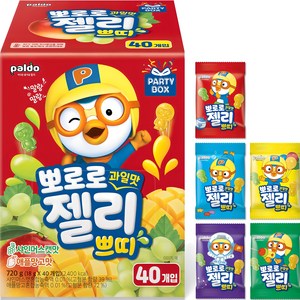 팔도 뽀로로 과일맛 젤리 쁘띠 40p, 720g, 1개