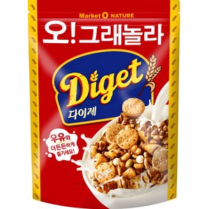 마켓오네이처 오 그래놀라 다이제 시리얼, 250g, 1개