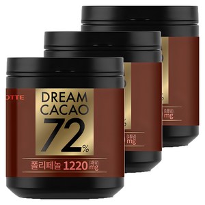 롯데웰푸드 드림 카카오 초콜릿 72%, 86g, 3개