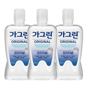 가그린 오리지널 구강청결제, 750ml, 3개