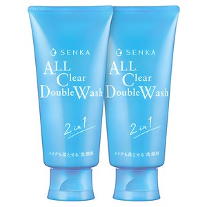 센카 올 클리어 더블 더블유 클렌징 폼, 120g, 2개