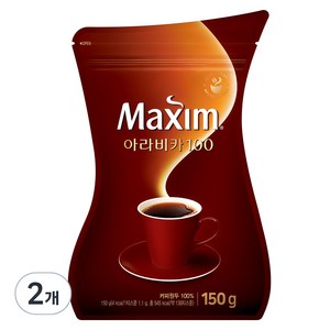 맥심 아라비카 100 원두 커피믹스, 150g, 2개