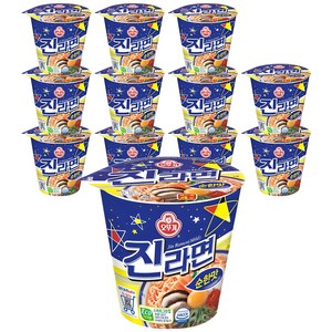 오뚜기 진라면 순한맛 컵 65g, 12개