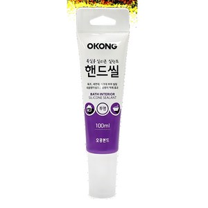 오공 욕실용 실리콘 핸드씰 투명 100ml, 1개