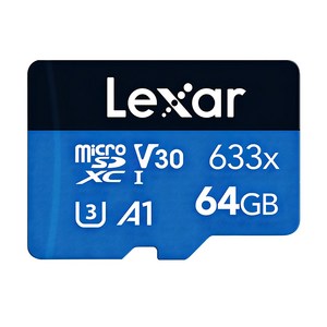 렉사 하이퍼포먼스 microSDXC 메모리카드 UHS-I 633x, 64GB, 1개